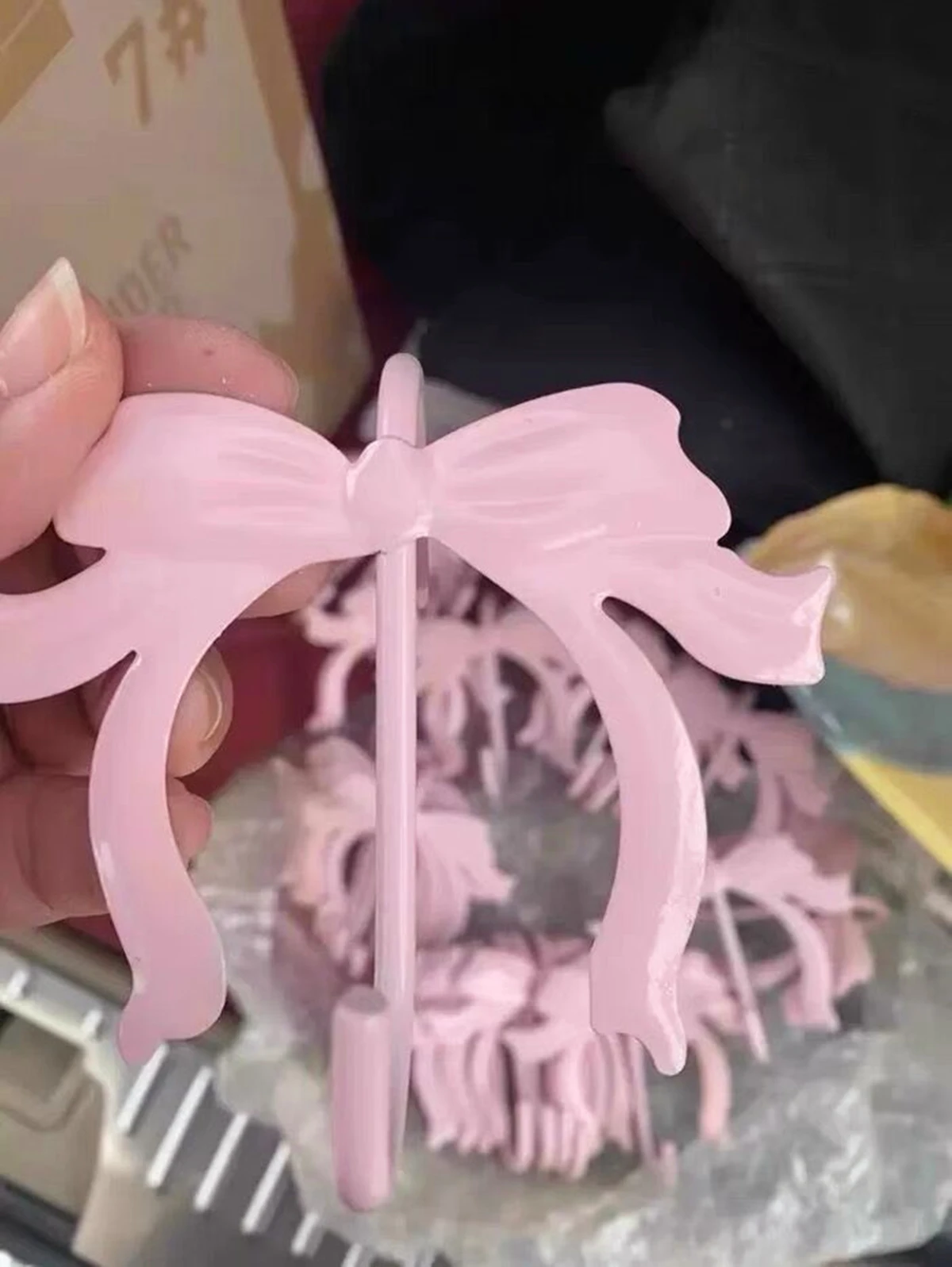 Decorative Bow Hook Cute Pink Hook Kitchen Decoration Storage