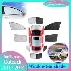 Full Covers Sunshades for Subaru Outback 2010~2014 2011 Car Windows Windshields Curtain Visor Mat Accessories
