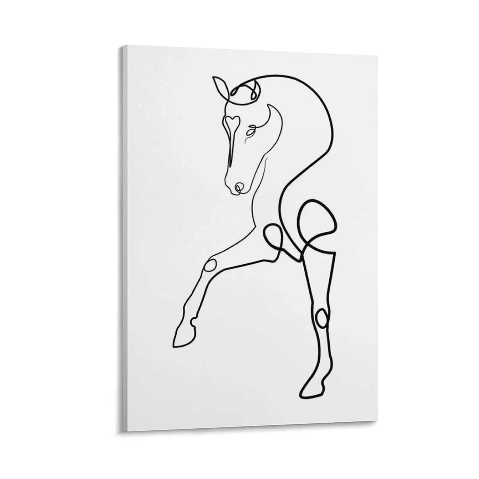 

Dressage horse one line art Canvas Painting anime posters pictures for wall posters for room