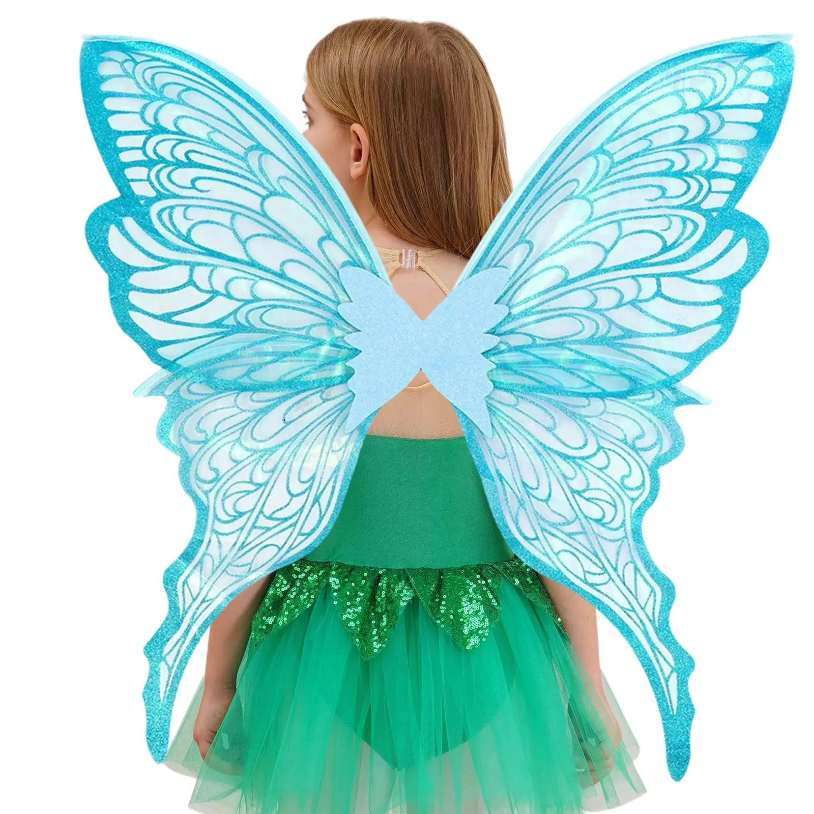 Stylish Fairy Wings for Adults Dress Up Sparkling Sheer Wings Butterfly Fairy Halloween Costume Angel Wings for Women