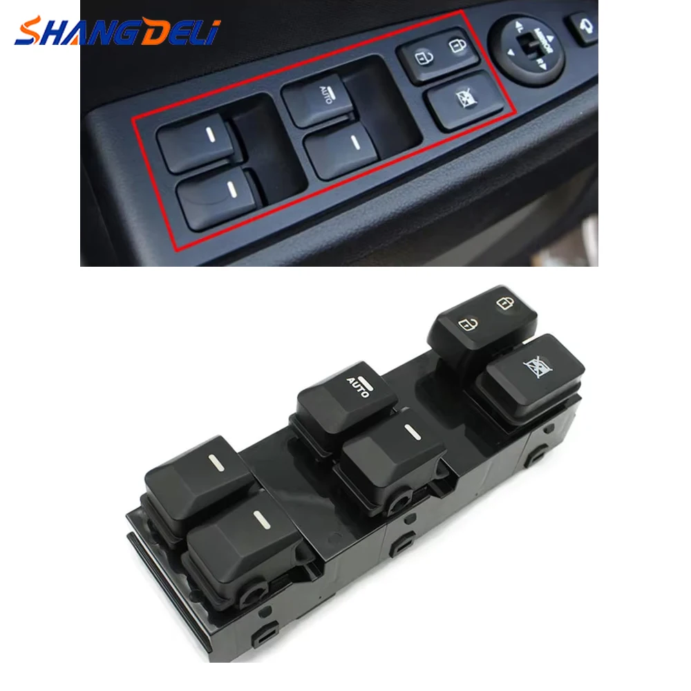 

Car Auto Electric Window Switch Glass Control Lifter Switch Button Compatible For Kia Sportage R 2011-2016 93570-3W400WK
