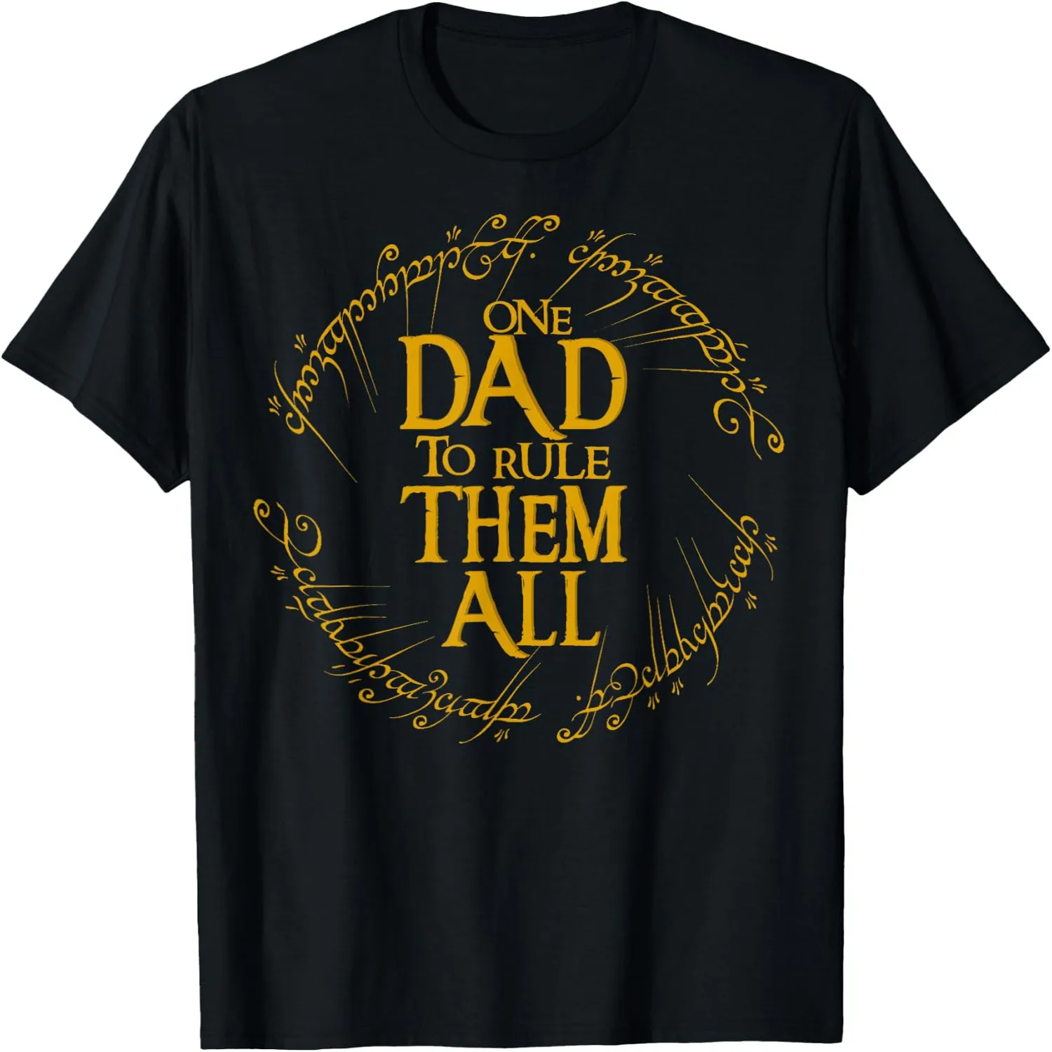 One Dad to Rule Them All Funny Fantasy Nerd Dad Graphic T-Shirt graphic tee, men’s, women’s, halloween shirt,