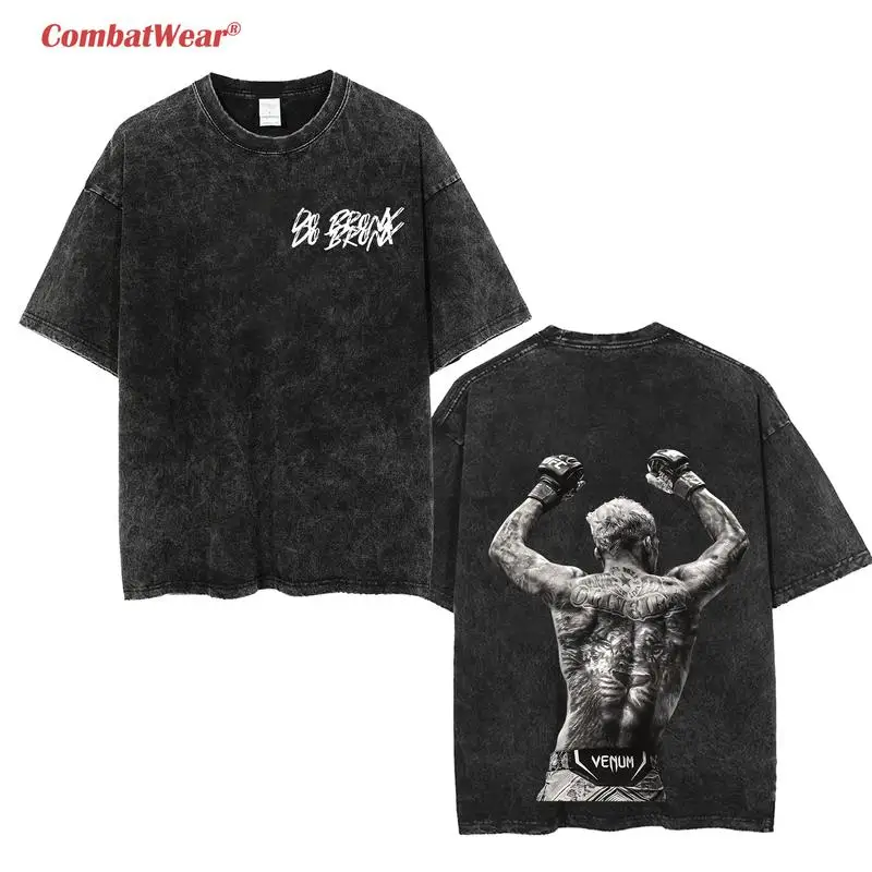 Charles oliveira do bronx homem mulher de alta qualidade vintage t camisa algodão manga curta moda camiseta macio respirável topos