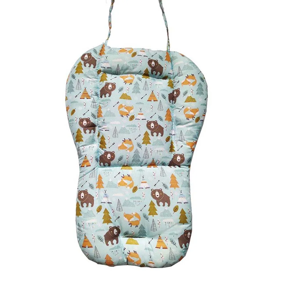 

Подушка для коляски, теплый толстый матрас, детская грелка, коврик для коляски с животным принтом, коврик-вкладыш, аксессуары для коляски, хлопковый коврик