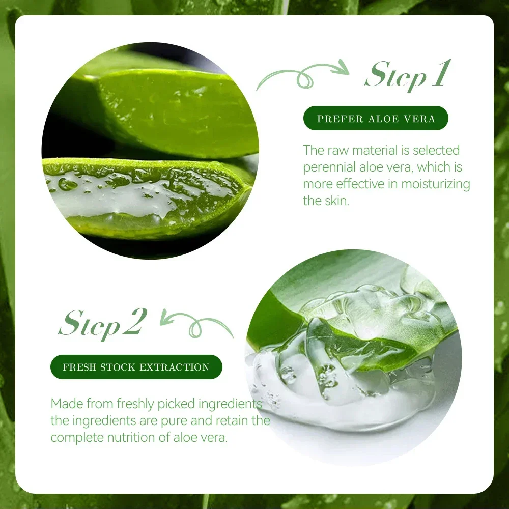 300g Moisturizing Aloe Vera Gel Cream Acne Treatment Face Cream Sun After Repair Sleeping Mask Face Care Skin Care