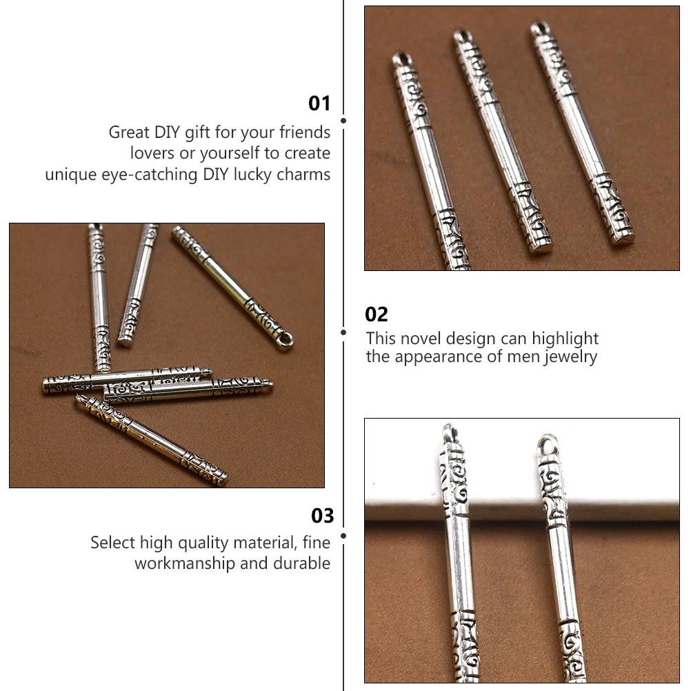 

50pcs Golden Pendant Charm Men Alloy Necklace Accessories Jewelry Diy Bracelet Charms Necklace Pendant Accessory Durable