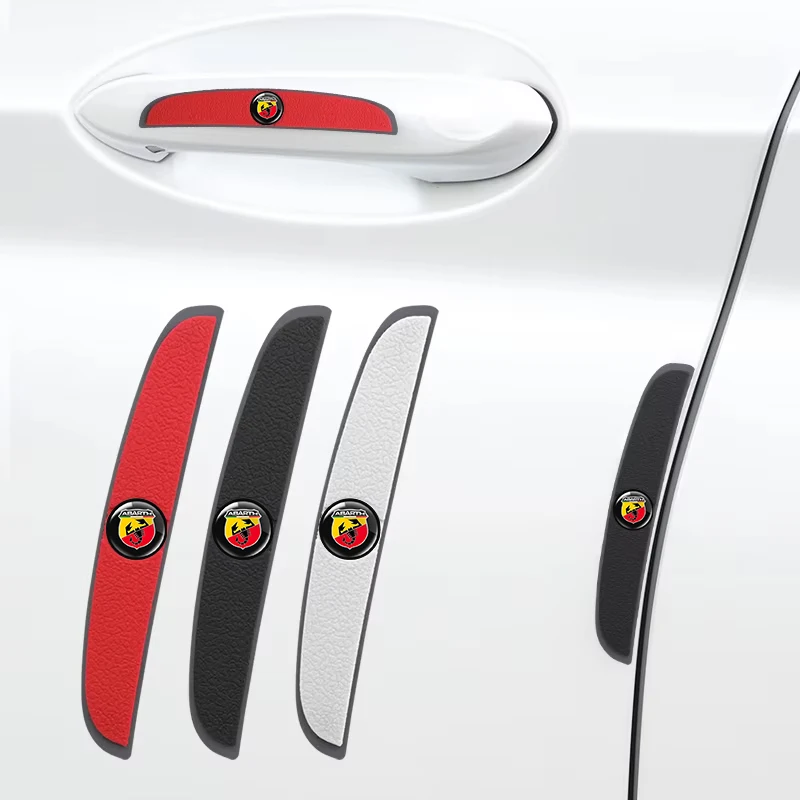 

Car Side Rear View Sticker For Abarth 124 spider 500 595 695 Stilo 4pcs Car Door Edge Anti Scratch Collision Protection Strip