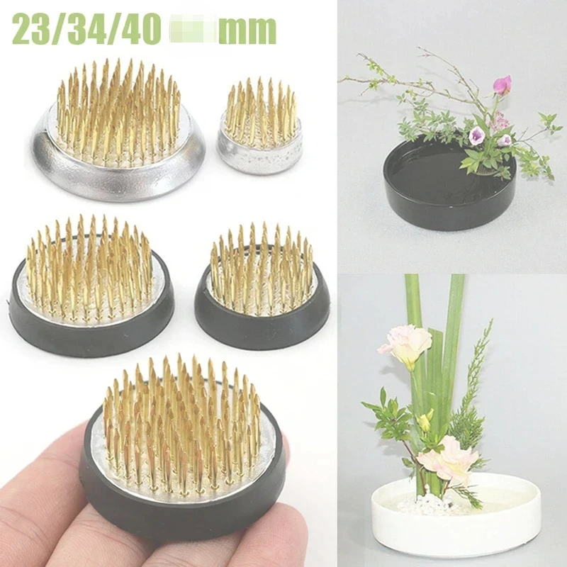 3 Sizes Ikebana Holder Pin Flowers Floral Decor Flower Arrangement Insert Base Pin Art Fixed Tool Ishizaki Kenzans Pin Art Decor