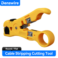 Denswire Network Wire Stripper Ethernet Cable Stripping Tool- For Cat5/Cat6/cat7/cat8 UTP & RG6/RG59 Coaxial Cables (Heavy Duty)