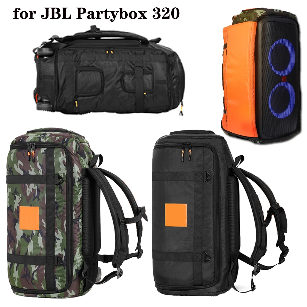 Travel Carrying Case Backpack for JBL Partybox 320 Large Capacity Foldable Waterproof Shoulder Bags Speaker Storage Bag Parts