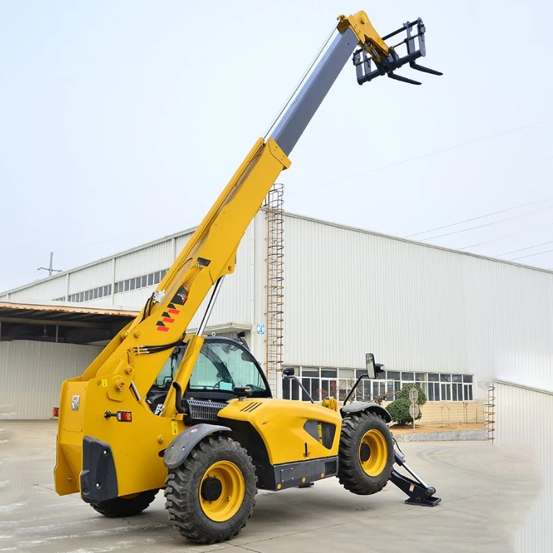 Chinese 4x4 Wheels Telescopic Forklift Rough Terrain Telehandler With 3500kgs Capacity