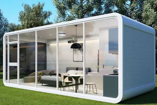 Prefab Family Container IOT Tiny House,Mobile Home Luxury Prefabricated Building capsule carbin, Smart Box Housing Module