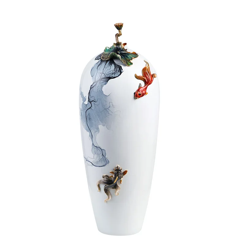 

ornament Chinese style ink painting ceramic utensils living room decoration flower arrangement new Chinese home jewelry