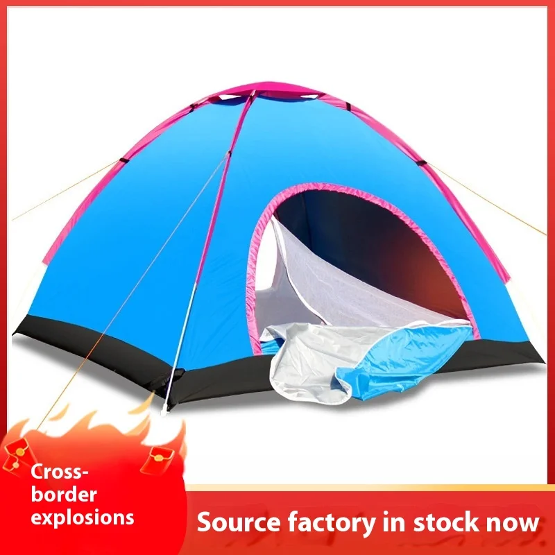 3-4 People Cross-Border Single Layer Automatic Quick Setup Outdoor Camping Tent