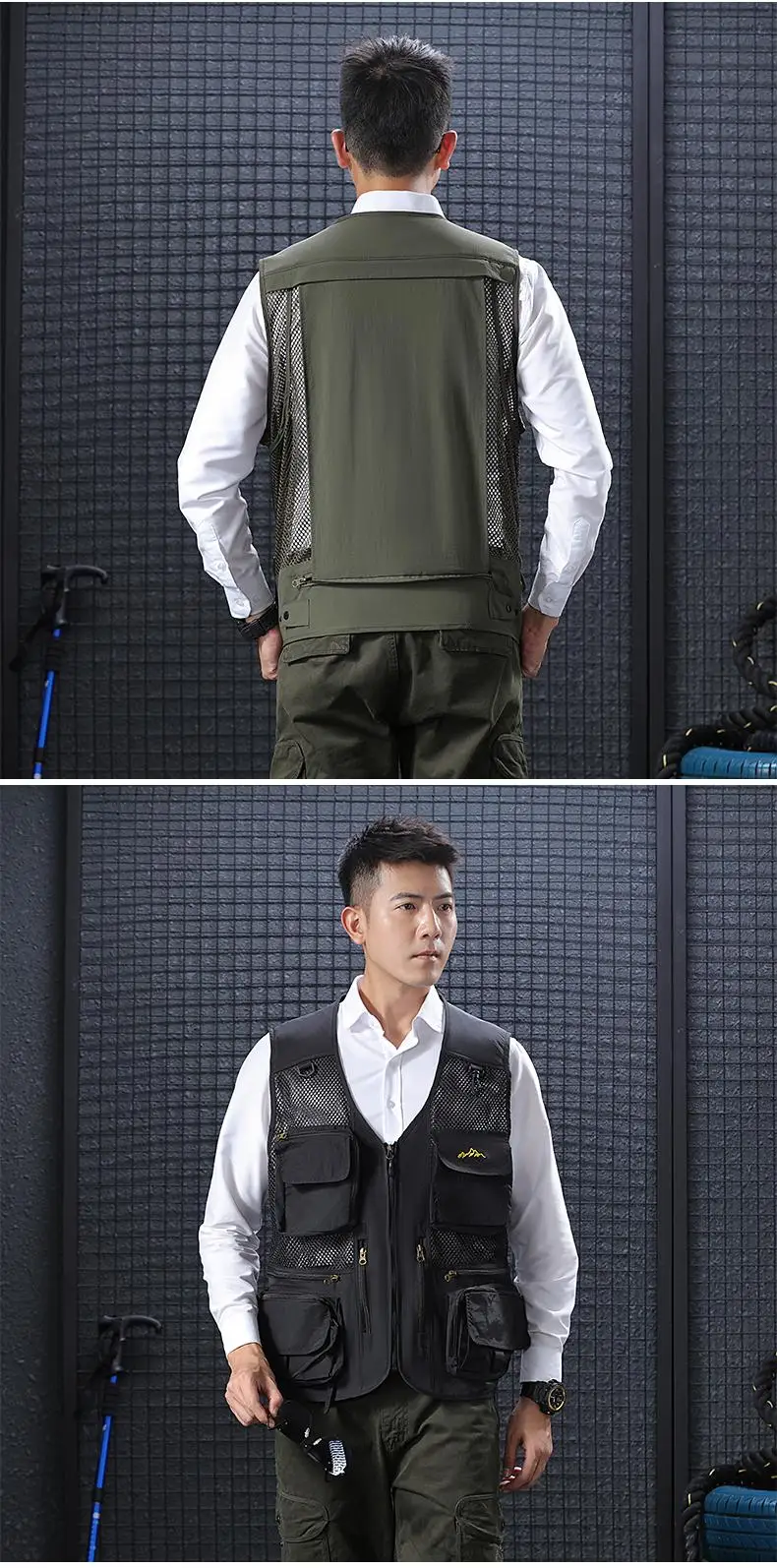 Outdoor Men's Multi-Pocket Vest description 6