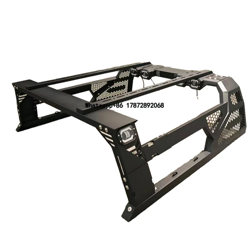 

PICK-UP BULL 4X4 Universal Truck Bed Rack Ladder Roller Roof Rack for for Ranger Tacoma L200 and NP300 Roll Bar