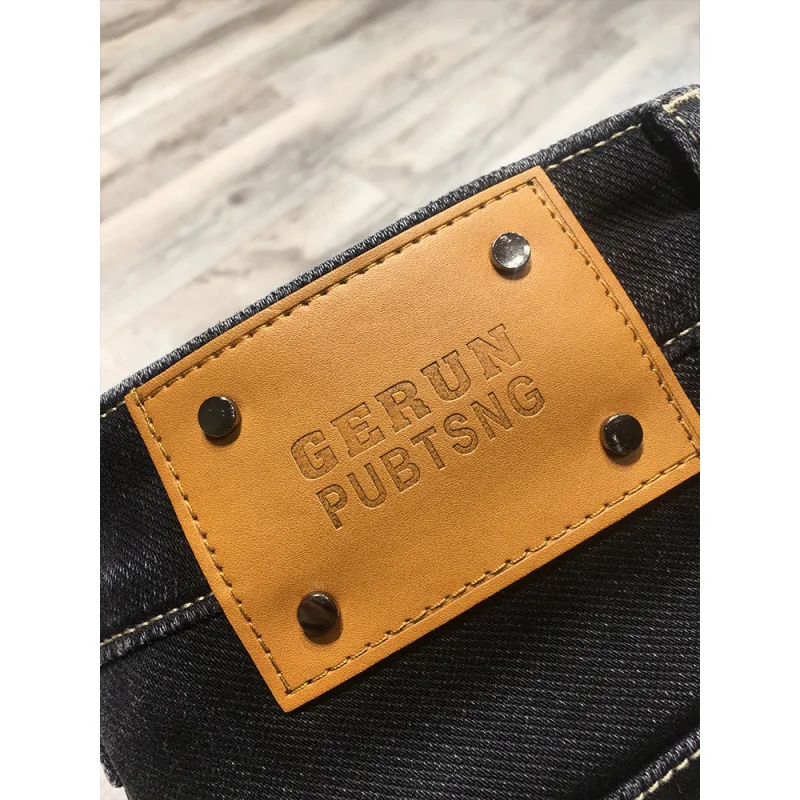 جينز صوف دافئ عالي الجودة للرجال 2025 شتاء جديد عصري ومريح ومتعدد الاستخدامات سروال تنحيف مرن #5