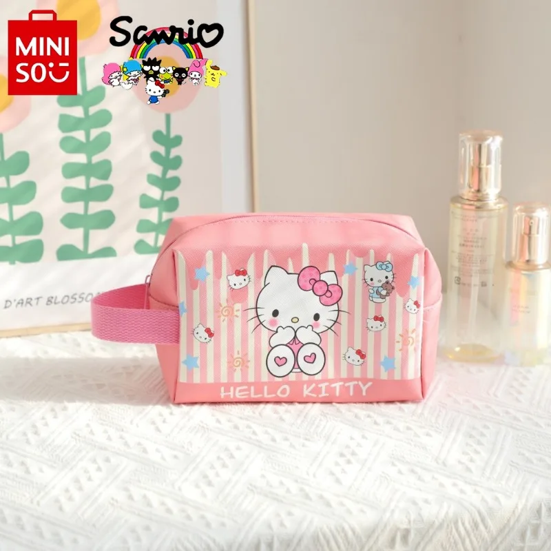 Miniso Sanrio New Makeup Bag Fashionable and High Quality Women's Wash Bag Large Capacity Multi Functional Portable Storage Bag