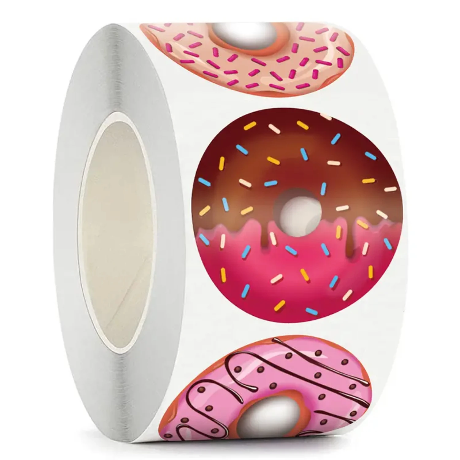 

500pcs 1 Inch Donut Stickers, Sealing Stickers For Gift Wrapping Face glitter Men large tattoo Temporary tattoo adults Hena Sexy