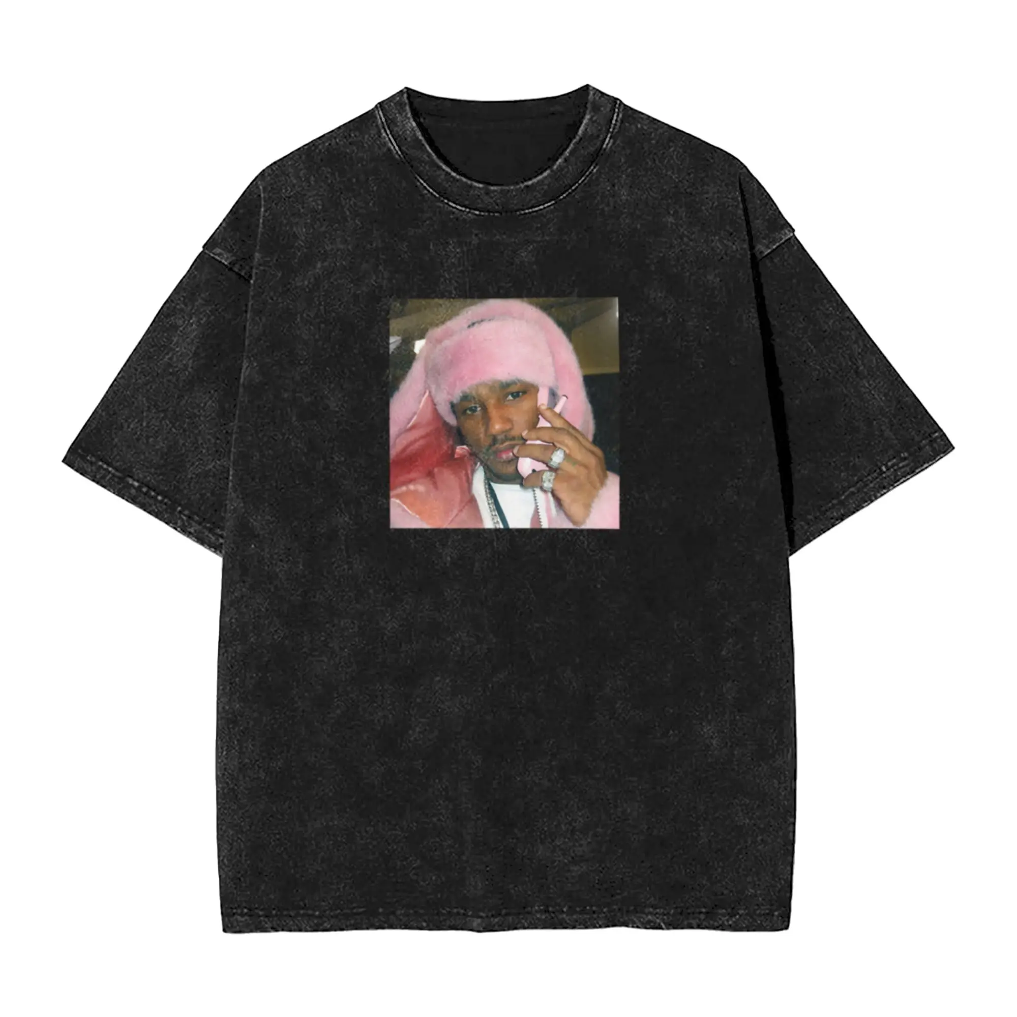 CAMRON PINK TRAP Classic Cool A Washed T Shirt Men's Women's Oversized Cotton Tees Tops