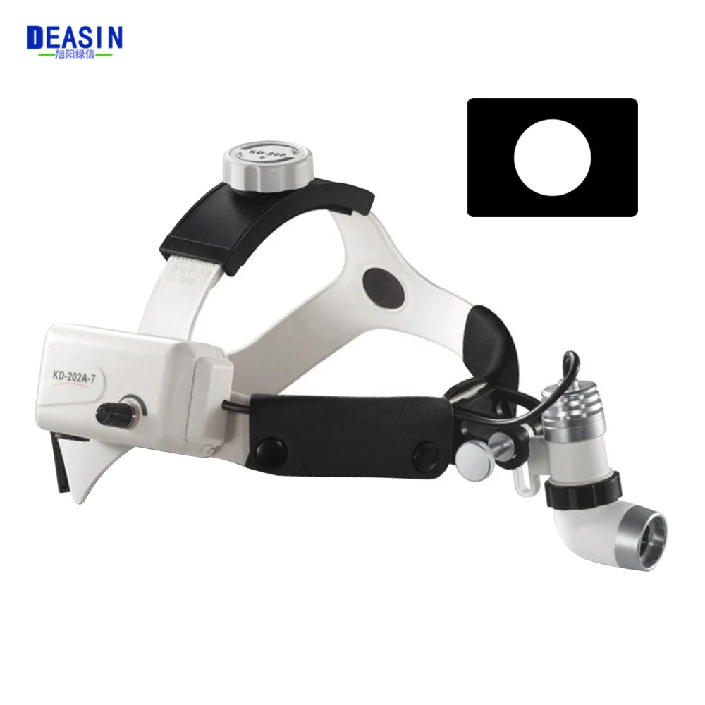 Den  tal 3W LED 2.5X/3.5X Head Wearing Binocular Magnifier white Medical Oral Headlight Angle Adjustable