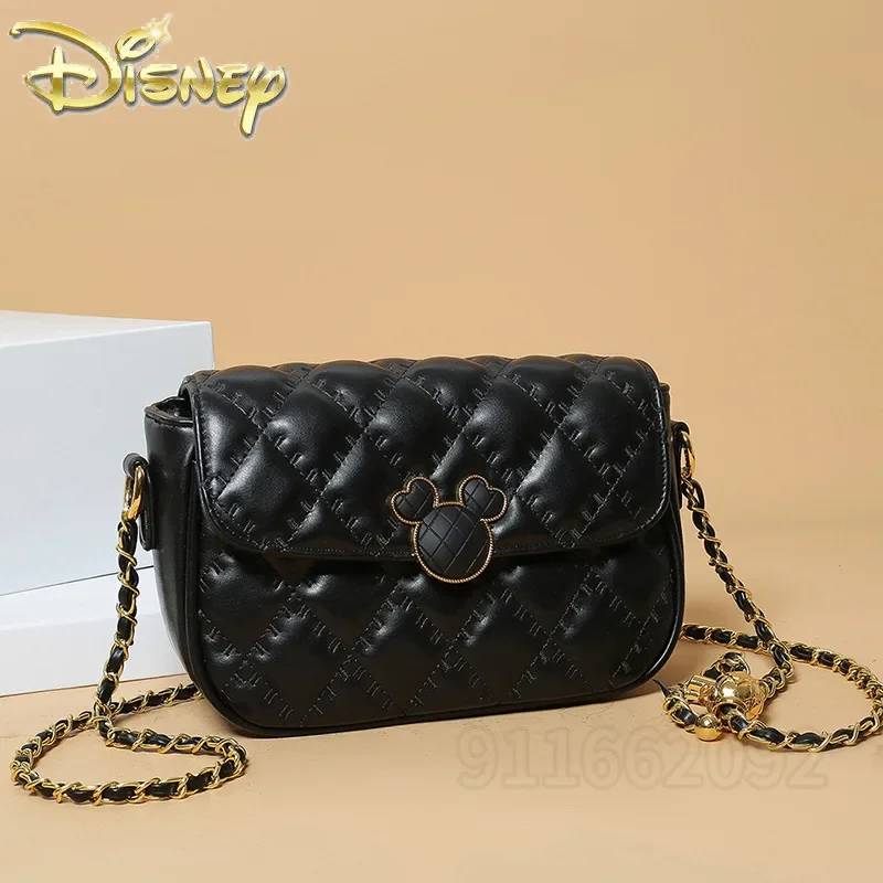 Disney Mickey New Mini Women's Shoulder Bag Cartoon Cute Women's Shoulder Messenger Bag Fashion Trend Mini Chain Women's Bag