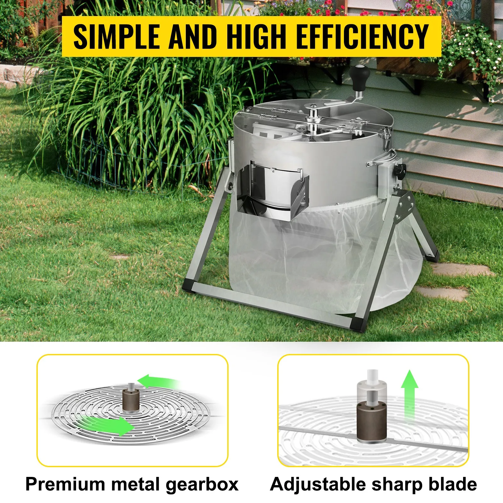 Bud Leaf Trimmer, 16 Inch Manual, Hydroponic Dry or Wet Plant Trimming Machine  , Twisted Spin Cut
