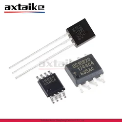 5PCS DS18B20 TO92 SOP8 MSOP8 18B20 DS18B20+ DS18B20Z DS18B20U T&R DIP SMD Programmable Digital Thermometer Temperature Sensor IC