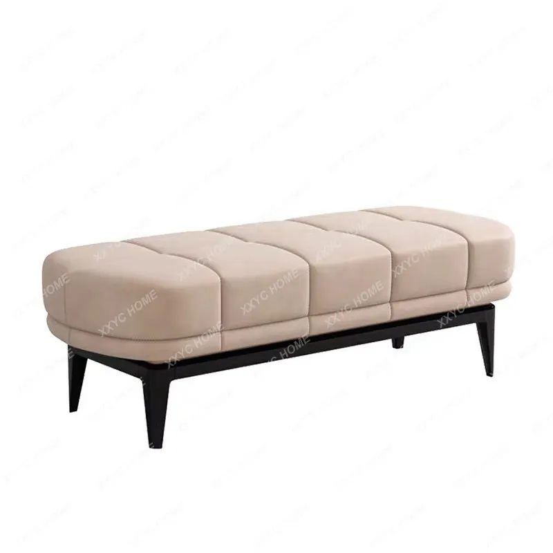 

Solid Wood Bed End Stool Simple Bed End Stool Leather Stool Bed Bench
