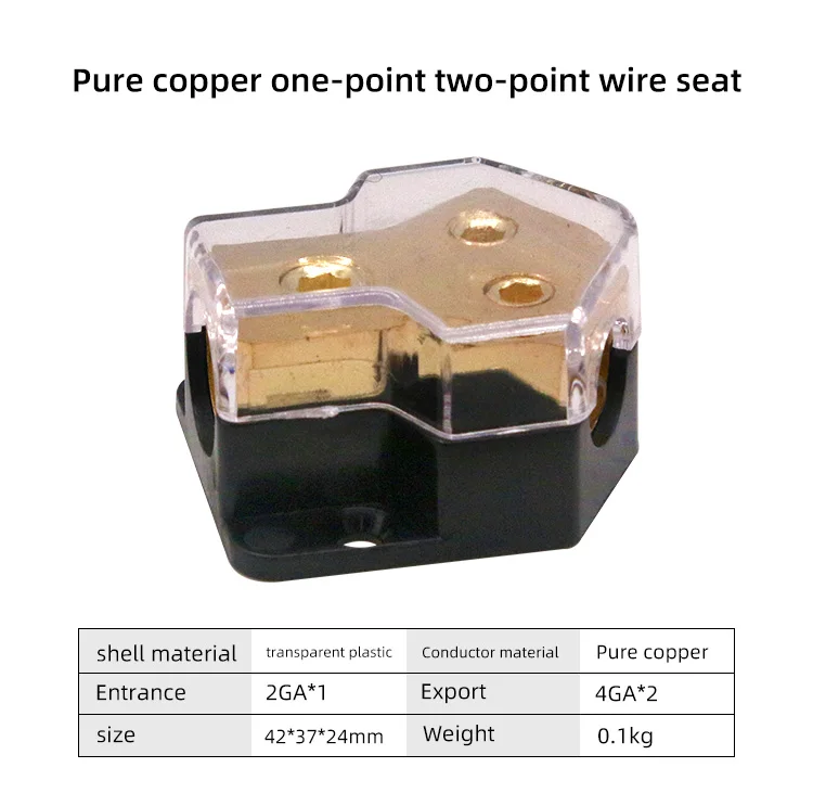 Wholesale Car Stereo Refit Power Distribution Box Good Quality 2 Way Car Audio Power Distribution Block Car Audio Accessories
