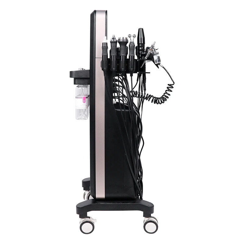 최신 전문가용 14 in 1 페이셜 스파 머신, 얼굴 리프팅 및 탄력 강화 다기능 페이셜 마사지기, 페이스 퍼밍