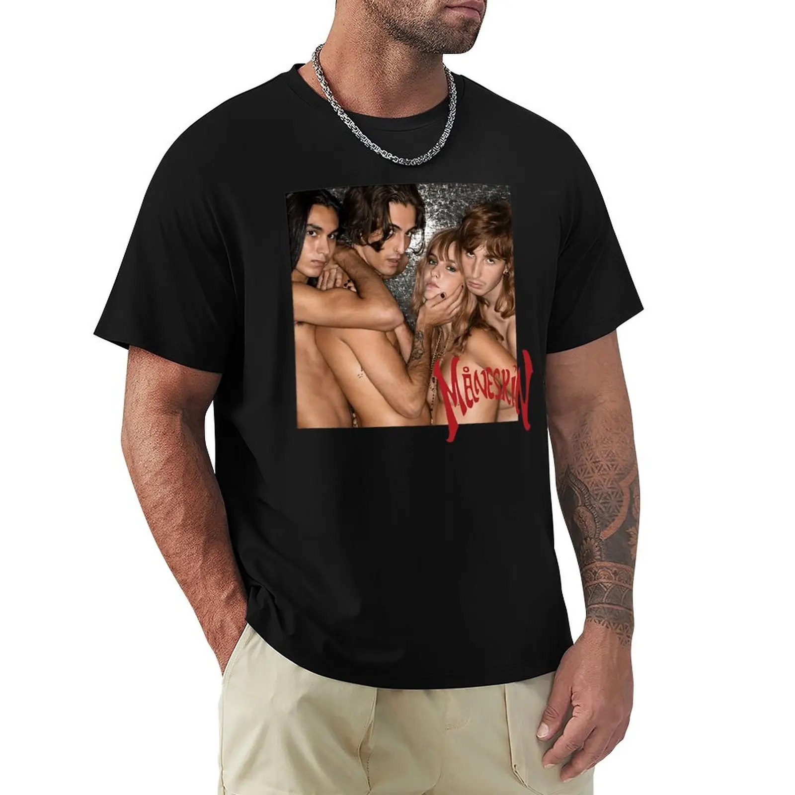 M?neskin fan art & merch T-Shirt Urban Casual Loose Fit Tee