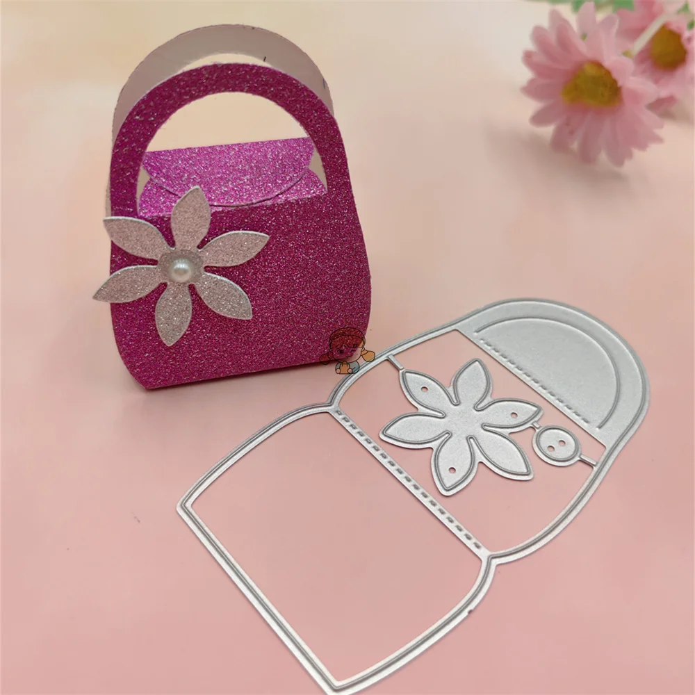 Bolso Tote DIY grabado cuchillo molde flor hoja papel arte repujado Metal acero al carbono cuchillo molde tres pétalos