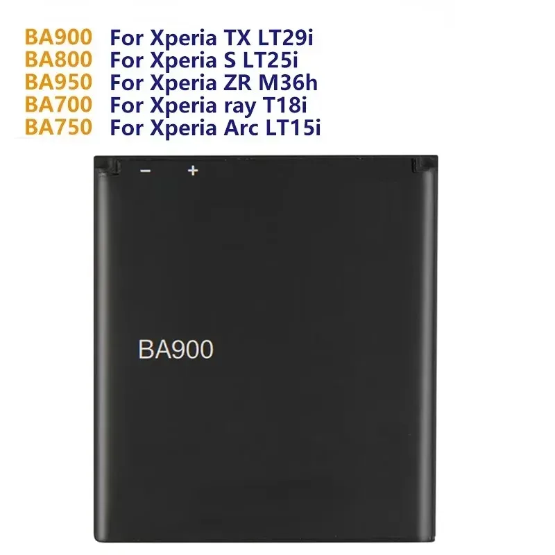 Аккумулятор BA900 для телефона SONY Xperia E1 GX TX LT29i SO-04D C1904 C2105 S36H ST26I S LT25i ZR M36h ST18i MT15i MT16i S LT15i