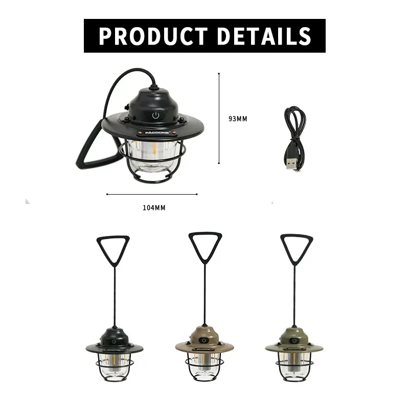 USB Camping Hanging Lamp 6