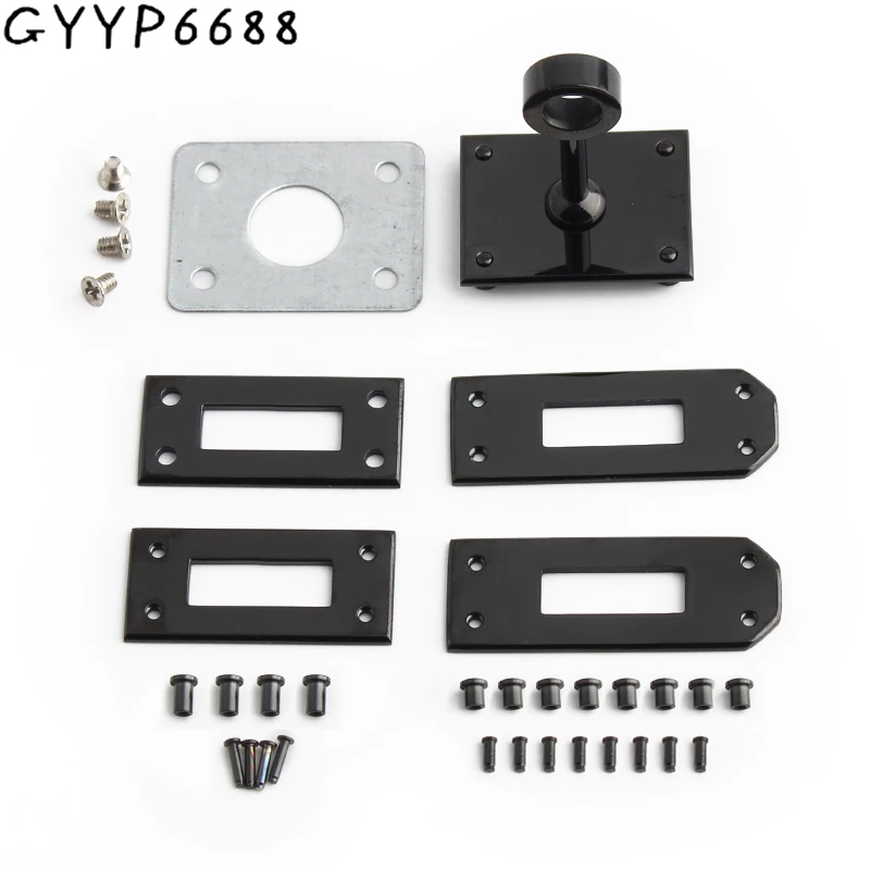 1/5Sets Black Stainless Steel Metal Rectangle Twist Turn Lock For Bags Handbags Purse Clasps Lock Buckles Hardware Accessories