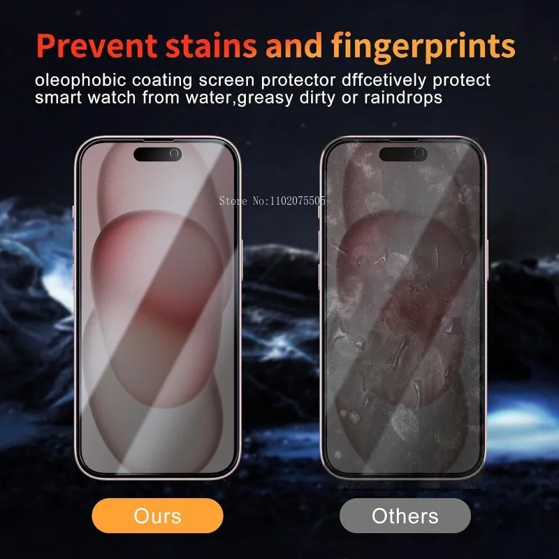 3PCS Anti Spy Peep vetro temperato per IPhone 16 15 14 13 12 11 Pro Max Mini Screen Protector per IPhone 14 15Plus X XS MAX XR