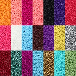 Contas De Efeito De Laca Para Fazer Jóias DIY, Acessórios Artesanais, Czech Glass Seed, Encantos para Pulseira, Assar, 2mm, 3mm, 4mm, 1000PCs