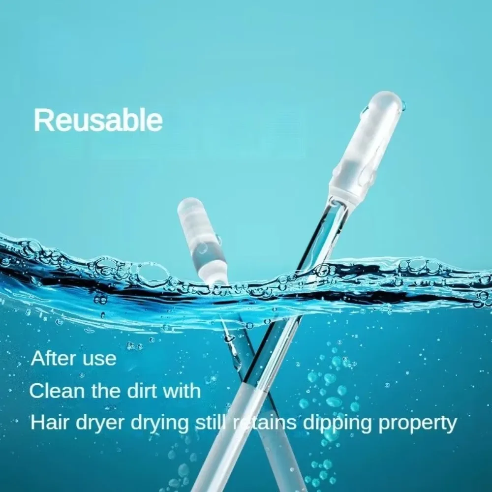 24 Teile/schachtel Kleine/Große Einweg Klebrige Ohr Tupfer Pick Wiederverwendbare Ohr Reiniger Silikon Ohr Wachs Entfernung Werkzeug Ohrenschmalz Entferner