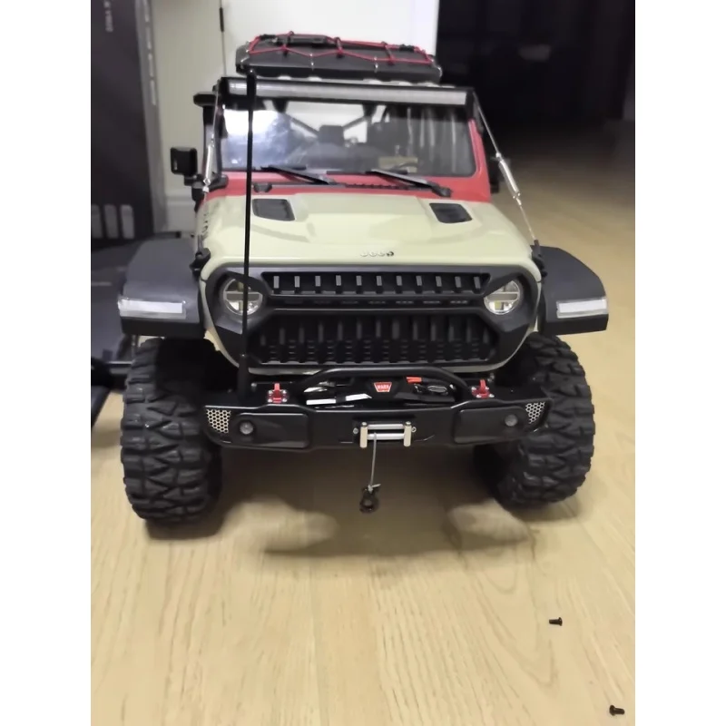 RLAARLO MK07/JK07 1:7 CROSSRC EMOXL2/EMOX4 1:8 RC Car Metal Front Bumper Heavy Duty Off-Road Protection Modified Parts - Image 3