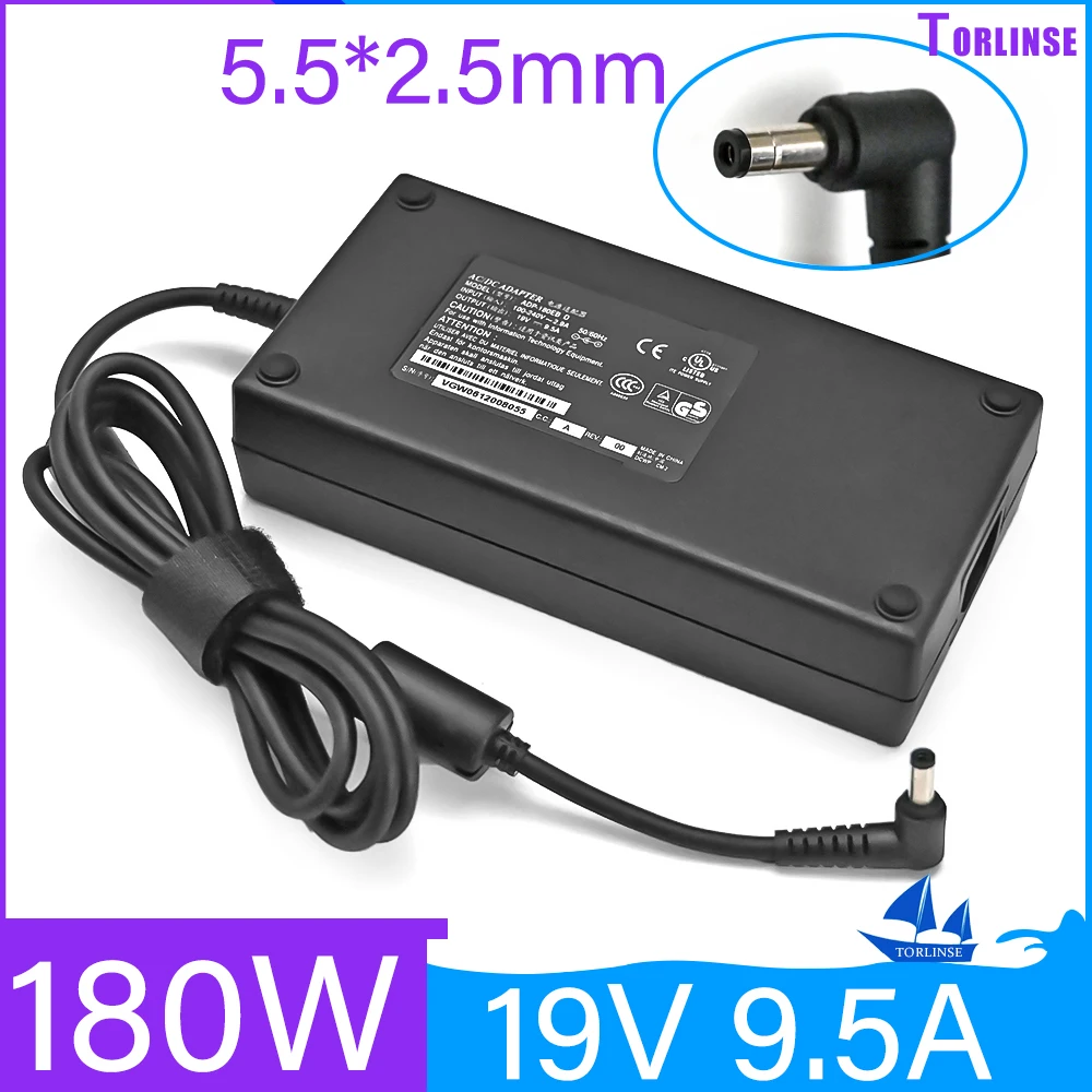 Zasilacz sieciowy 19V 9.5A 180W do MSI GT783S GX60 GX60 MS-16FK GX60S GX70 Destroyer WT60 MS-16F4 ADP-180HB B ładowarka do laptopa