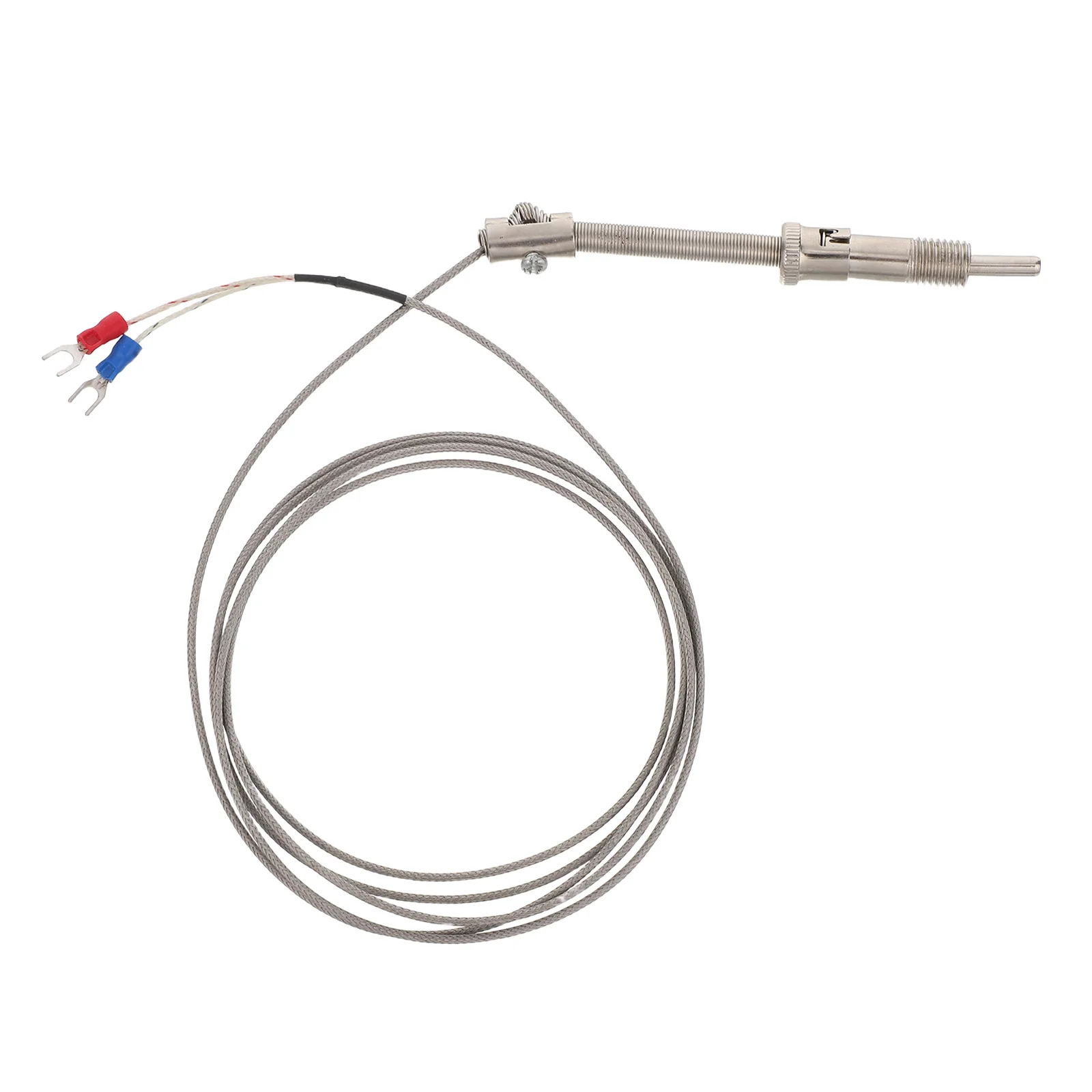 

Temperature Sensor Cable Stainless Probe Waterproof Rustproof Terminal Adapter Temperature Controller 2m Stainless Probe