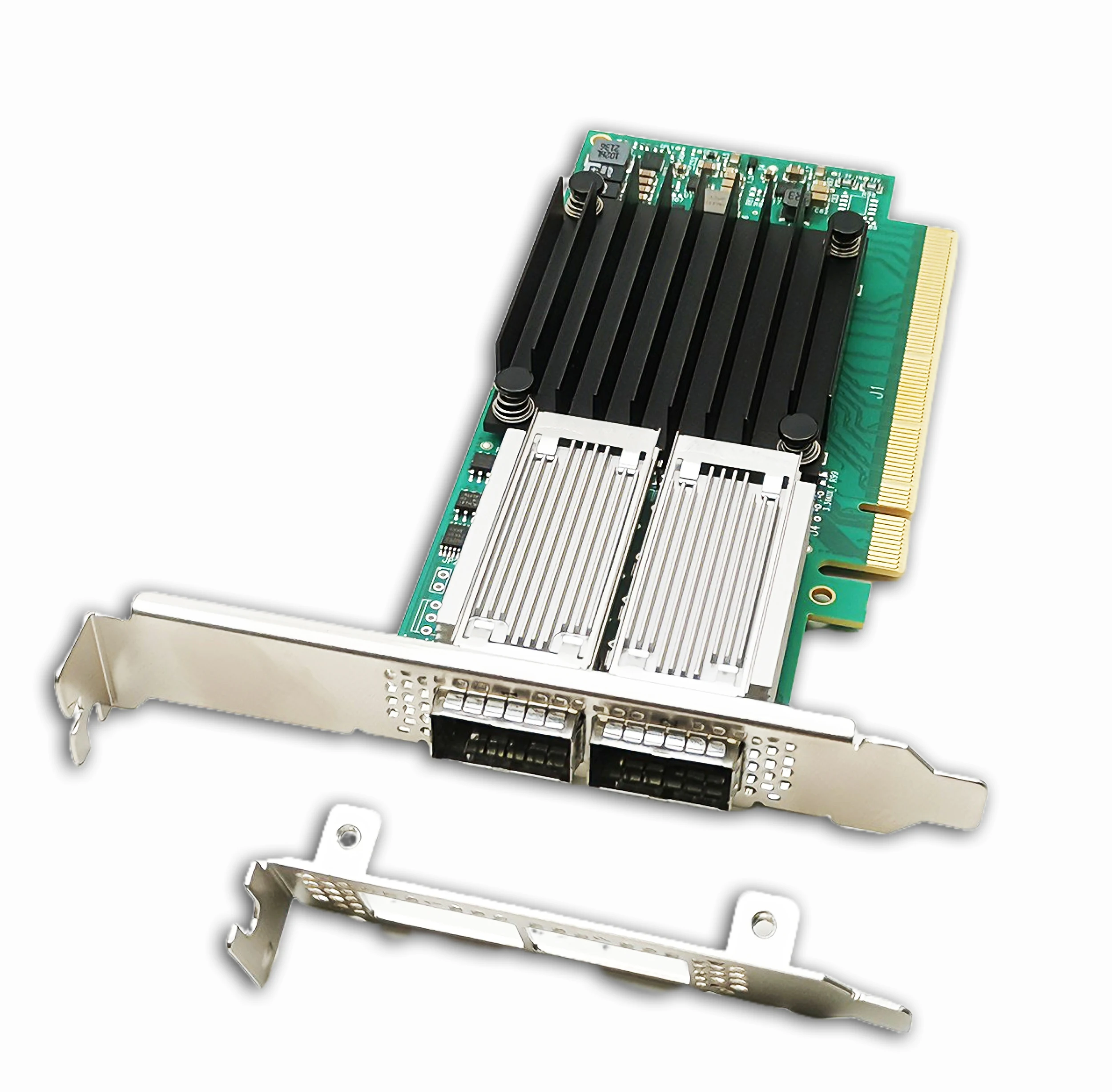 Nouveau serveur réseau 100G Mellanox ConnectX-4 EDR + 100GbE MCX456A-ECAT VPI MF iBand Adaptateur touristes QSFP28 Port 100Gb Alfred PCIe * 16