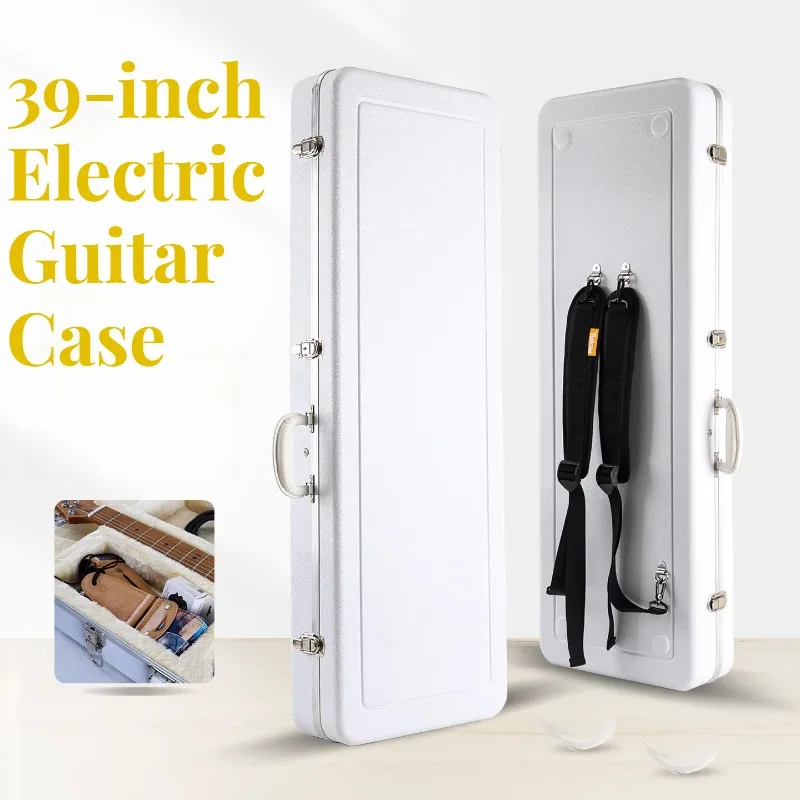39-inch ABS Electric Guitar Case Waterproof Moisture-proof Drop-proof Shoulders Portable Guitar Box Musical Instrument Accessory