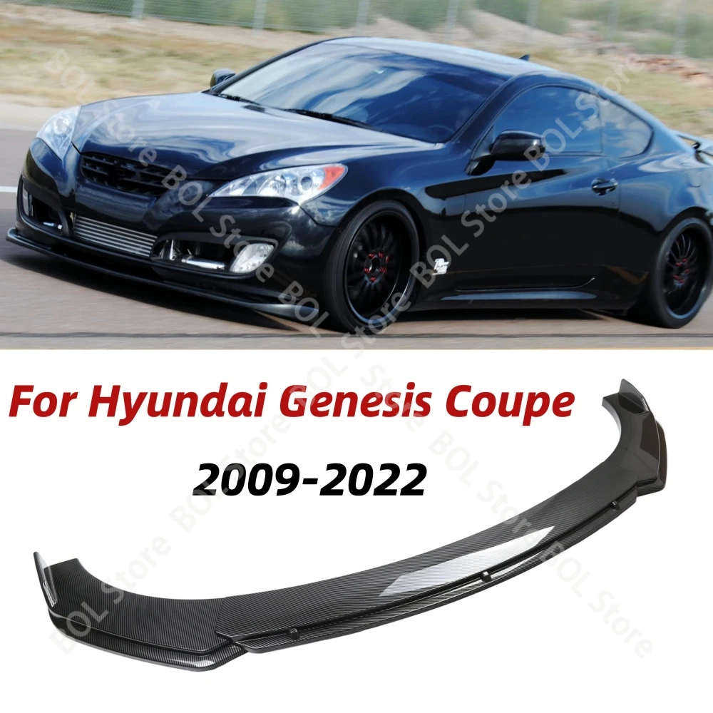 Labio esparcidor de parachoques delantero de coche para Hyundai Genesis Coupe 2009-2022 difusor de barbilla divisor Kit de presa de aire Protector