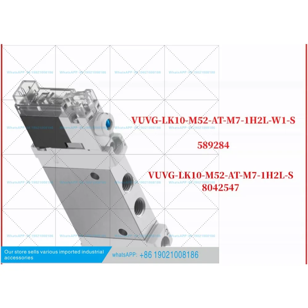 Válvula Neumática Original 8042547 VUVG-LK10 de 5/2 Vías M7 24VDC, Envío Rápido