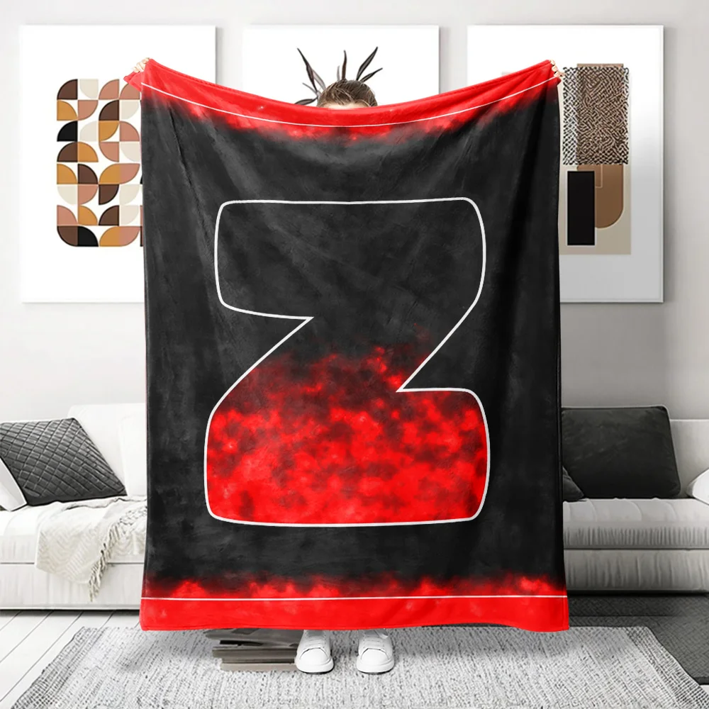 Red cottage pattern Flannel printed blanket suitable for all seasons suitable for living room office sofa and travel 180x250CM
