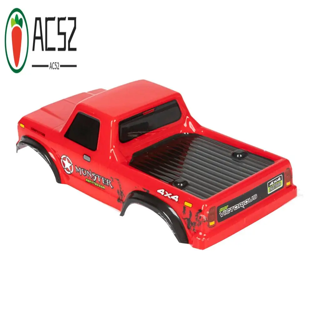

AC52-мягкий пластик F150 корпус для осевого SCX24 1/24 RC гусеничного автомобиля, обновления, детали, аксессуары, красный