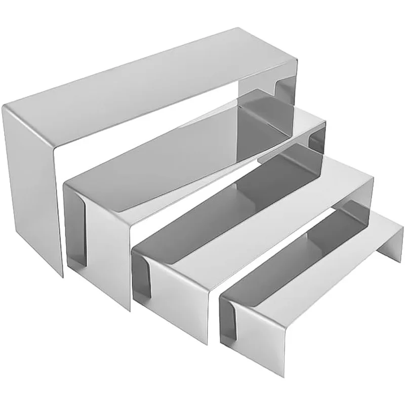 

Stainless steel display riser multi-purpose metal display stand desktop jewelry display stand