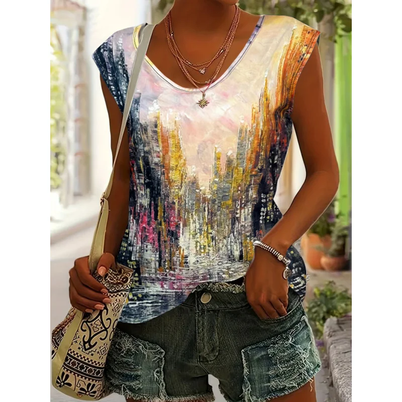 

Новая женская приталенная футболка без рукавов 2026 года: повседневный, стильный и универсальный летний хит для офиса и на каждый день